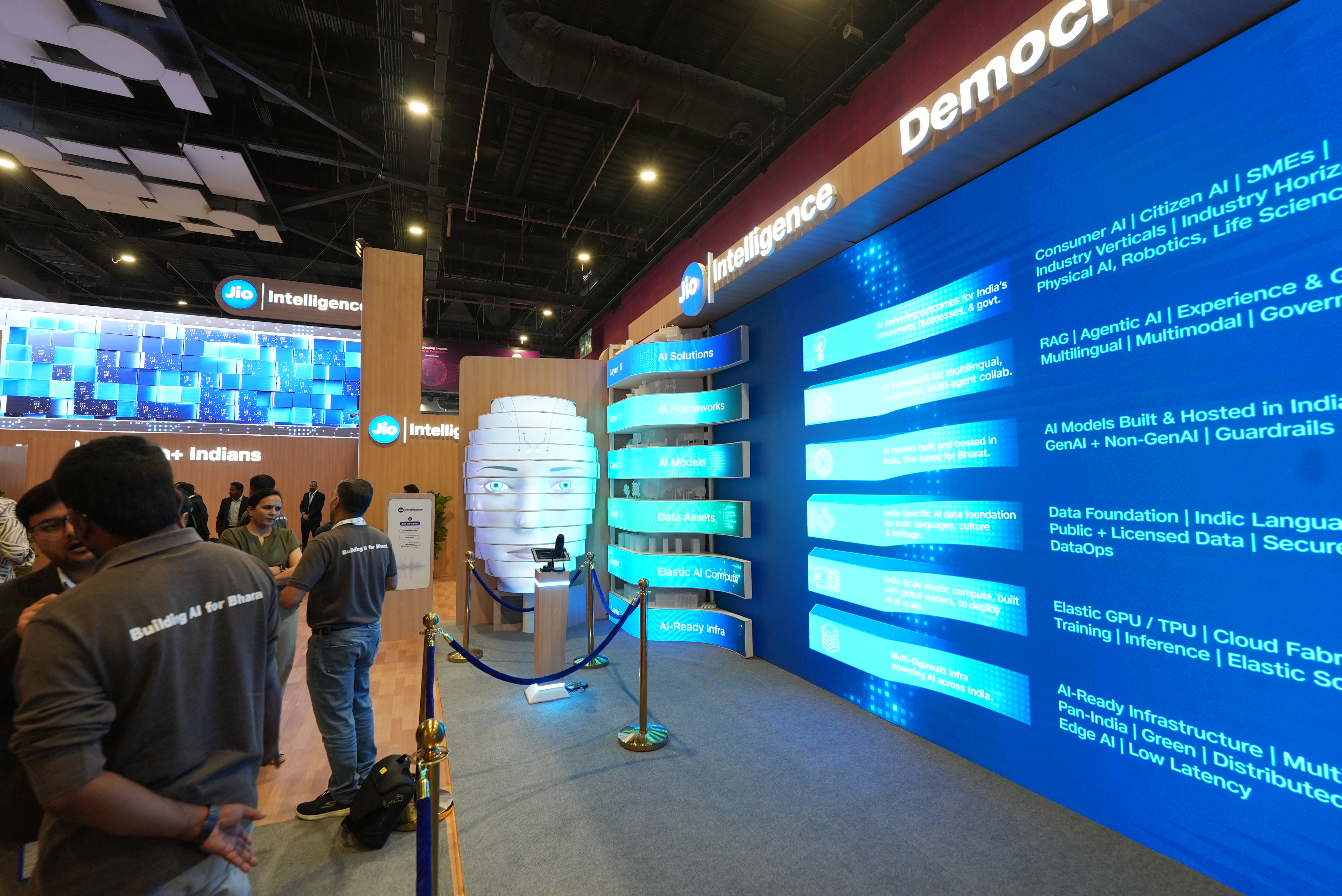 Interactive led display with ai avatar